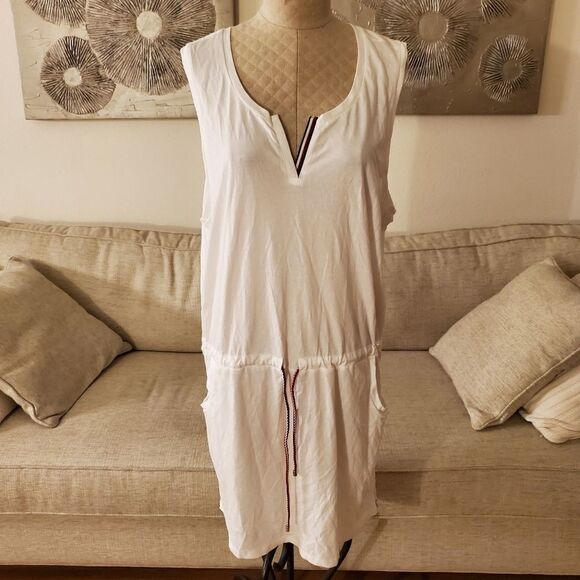 Tommy Hilfiger Drawstring Tank Dress Swim Cover-Up - Picture 4 of 13